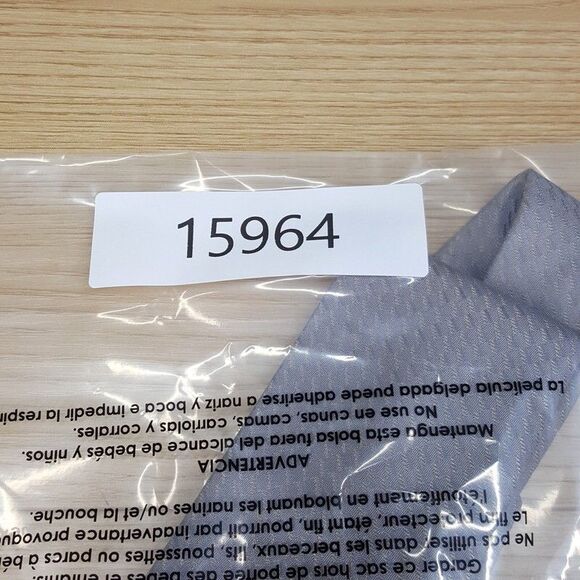 CALVIN KLEIN Mens Neck Tie Gray Woven Diagonal Silk Blend Classic Pointed - Picture 5 of 5